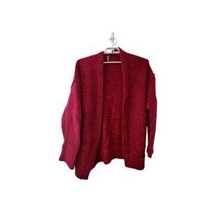Free People High Hopes cardigan sweater womens Medium chunky Plum Blossom